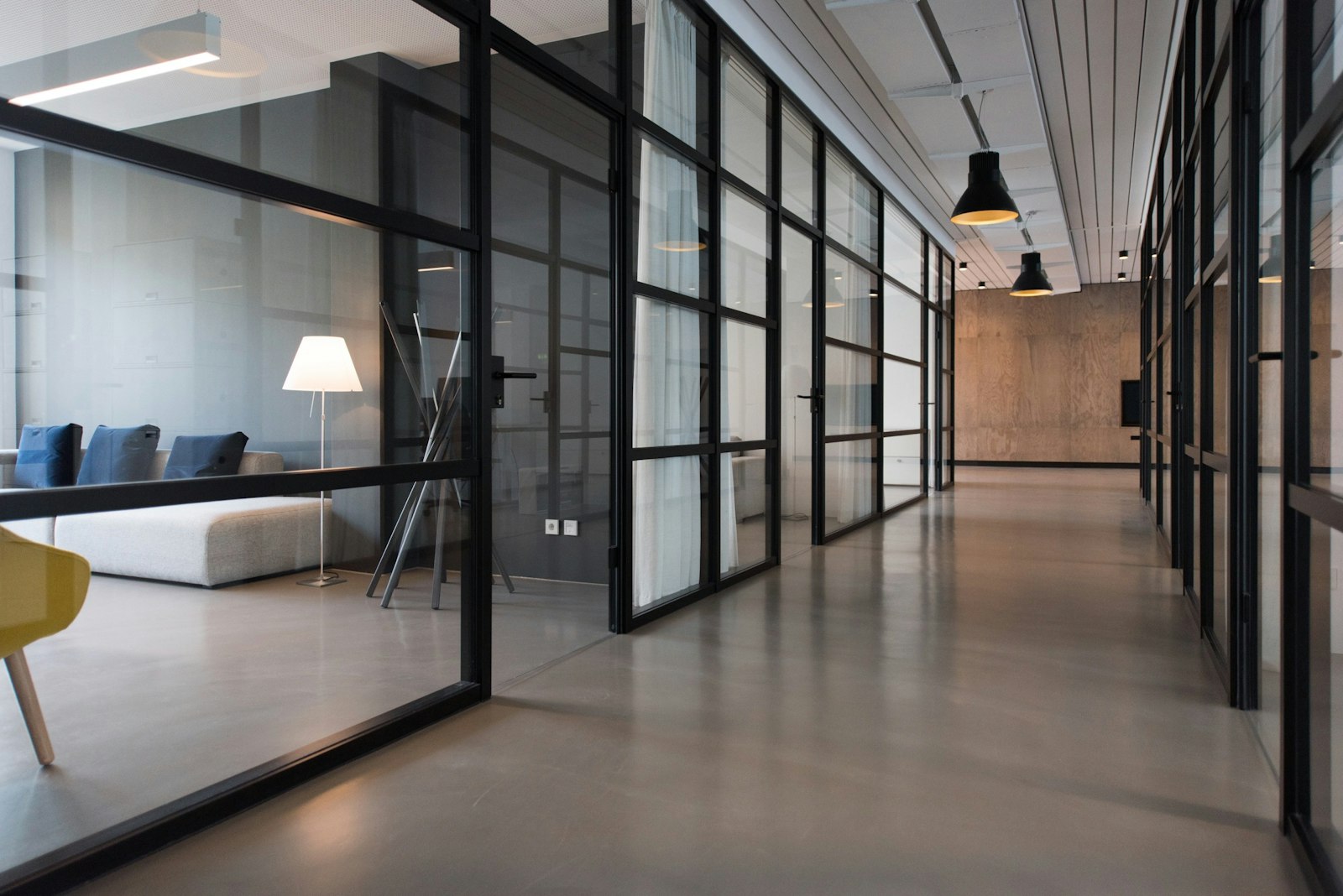 Business teams working together in an office