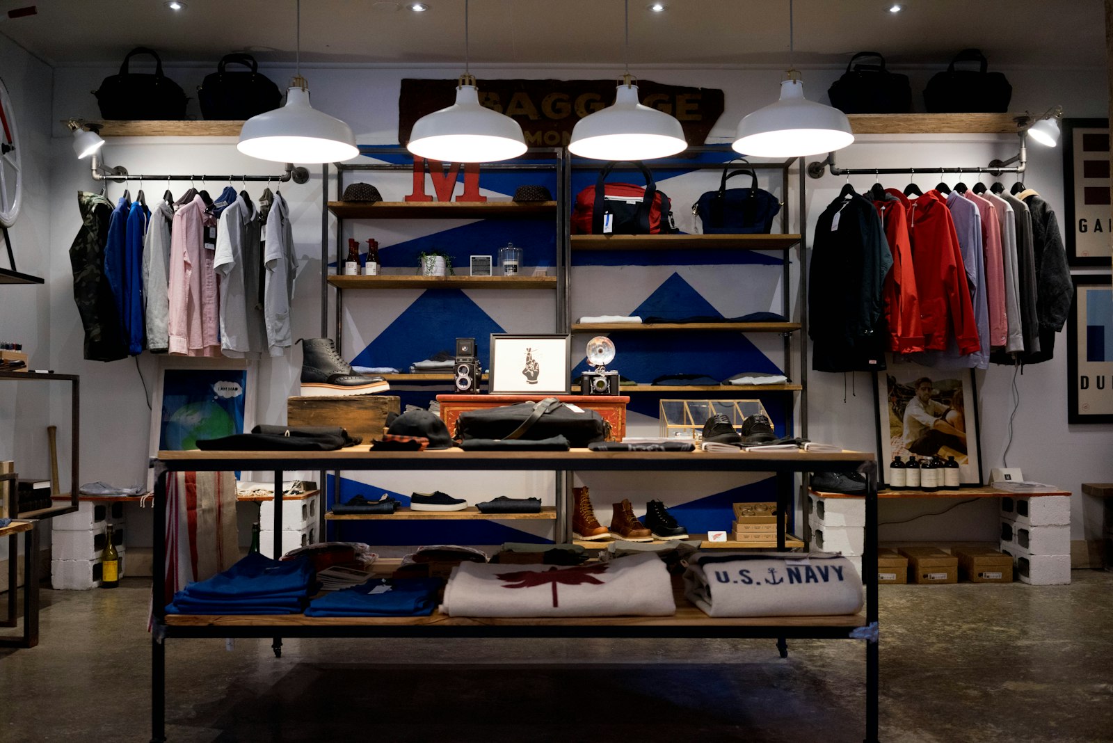 Staff serving customers inside a retail store